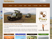 Tablet Screenshot of pawsafrica.com